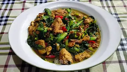 Homemade cabbage tofu