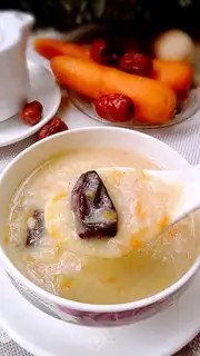 Carrot milk corn paste