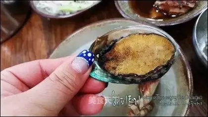 Baking abalone