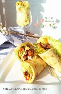 Mexican chicken burrito