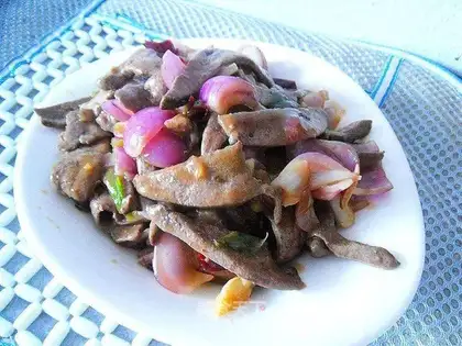 Fried liver