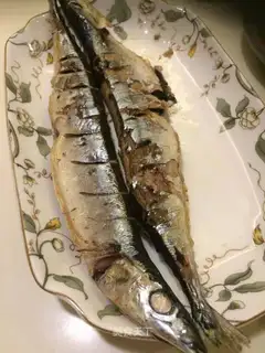 Salt-boiled swordfish