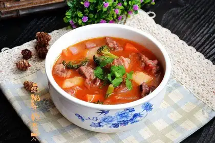 Vegetable calf soup