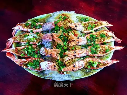 Garlic fan shrimp