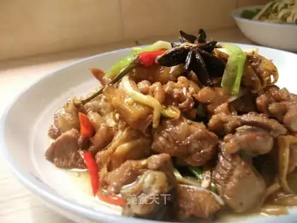Duck meat with pickled pepper