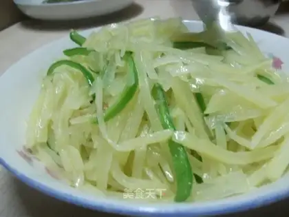 green pepper with potato