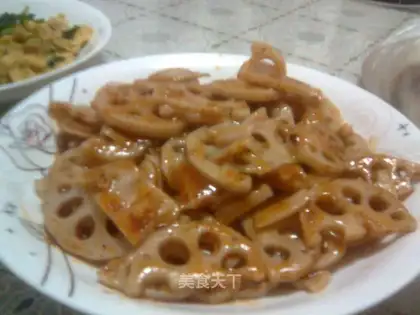Cold lotus root slices