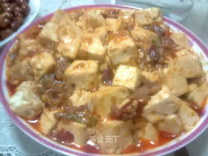 Minced pork and tofu