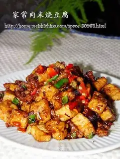 Home-cooked minced pork and tofu