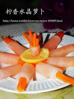 Crystal radish with lemon