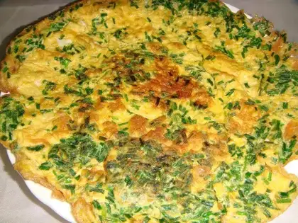 Leek egg cake