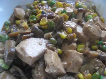 Sauce mushroom tofu