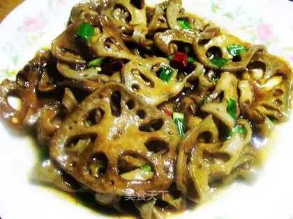 Spicy lotus root slices