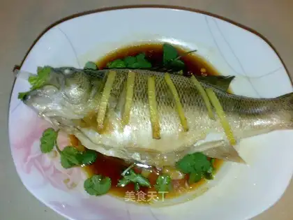 steamed bass