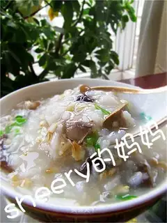 Chicken liver fungus oatmeal
