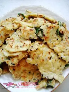 Shallots batter cake