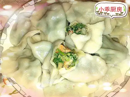 Pork, leek and shrimp dumplings