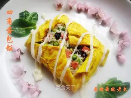 Four corners omelet rice