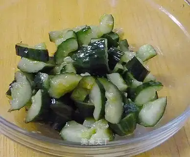 Delicious cold cucumber