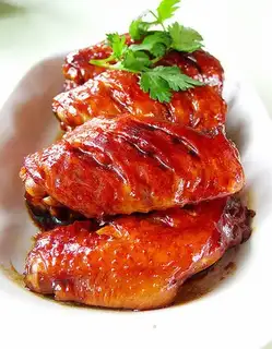 Three cups of chicken wings