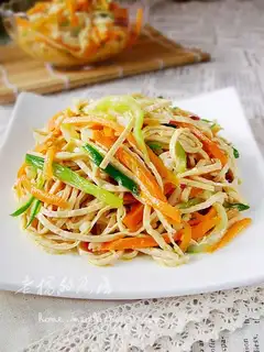 Garlic mixed shredded silk