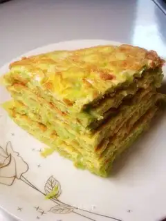 Balsam pear egg cake