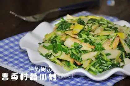 stir-fried dried bean curd with bamboo shoots from Malan