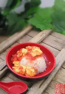 Tomato and egg rice