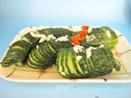 Cucumber in decaying clothes