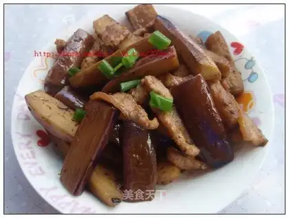 eggplant over meat