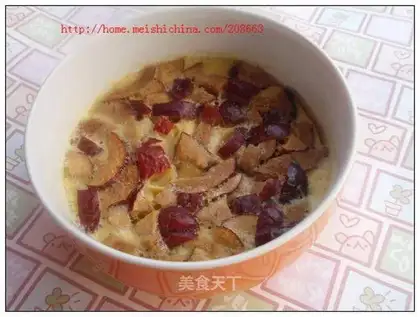 Stewed egg with red dates