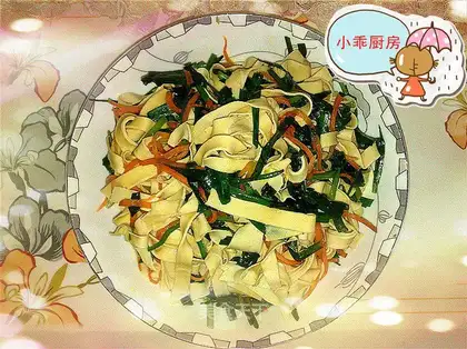 stir-fried leeks with dried tofu