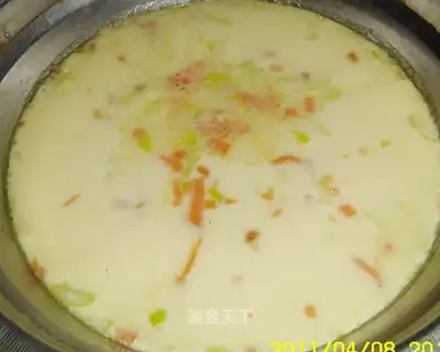 Egg custard for a one-year-old baby