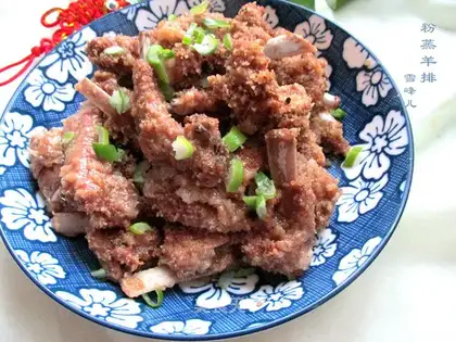 Steam lamb chops