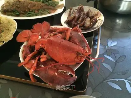 Garlic fan lobster