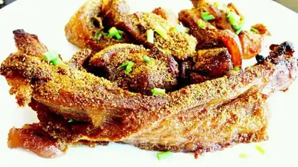 Rinse lamb chops