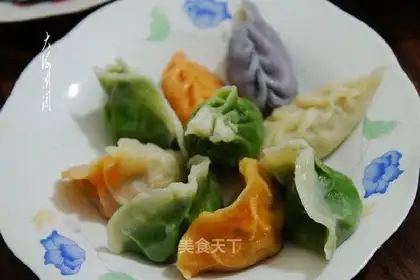 The colorful night dumplings