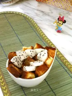 Flamingo bread steamed pudding