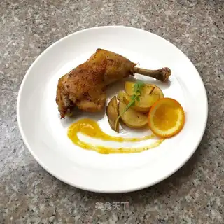 Roasted chicken legs