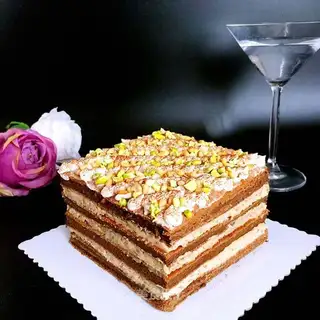 Chestnut nut cocoa cake