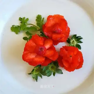 Strawberry roses
