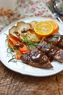 Flower mushroom steak