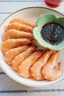 White burning shrimp