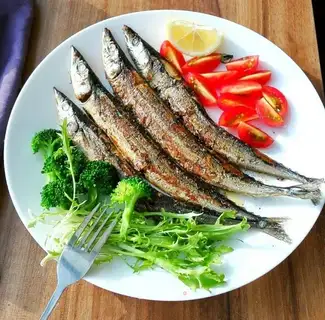 Fried swordfish