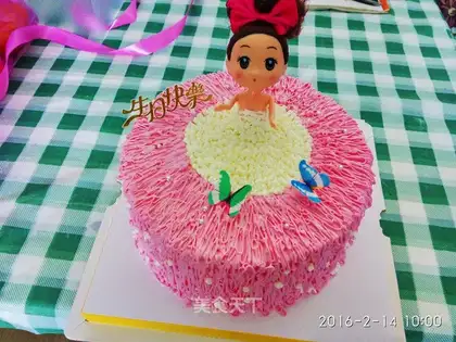 Barbie doll cake