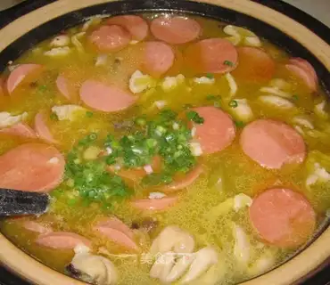 Sour sauce, greasy intestines