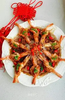 Flowers with rich shrimp