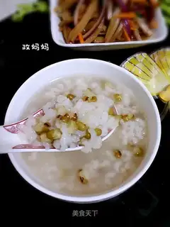 Rice green bean congee