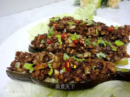 Garlic pasta roast eggplant