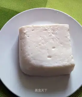 Homemade peanut tofu